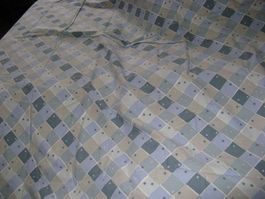 Bettwäsche grau-blau inkl. Fixleintuch