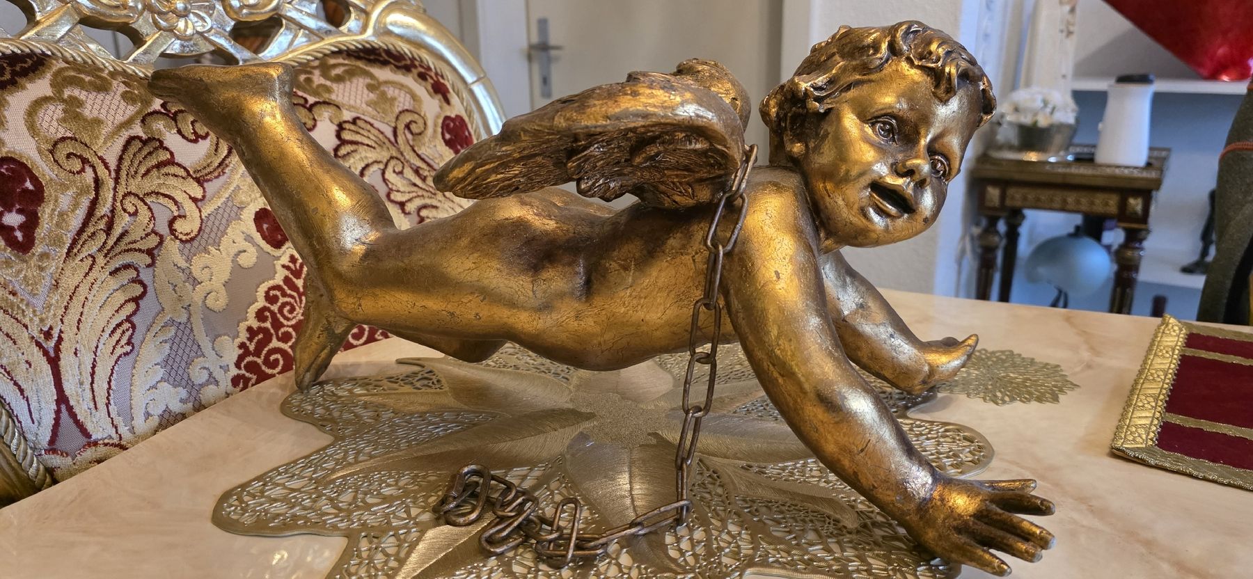 Sculture & Statue: Schwebe Engel, Barock Putte – Usato da Kaufdorf venduto da Nati-Nati