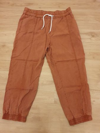 Laura Torelli dünne Stoffhose, Sommerhose, orangebraun,Gr. M
