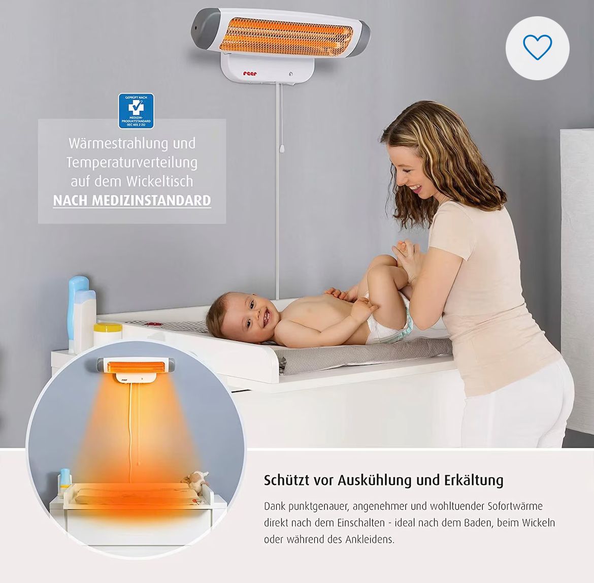Reer Radiatori: Reer Scaldabagno 2in1 FeelWell con supporto. – Usato da Oberengstringen venduto da jessica2023 5