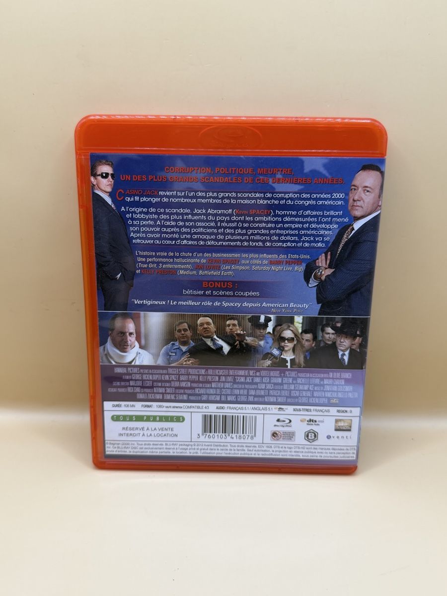 Tous les DVDs: Casino Jack Blu-Ray - Kevin Spacey – D'occasion à Genève par sho_67qj 1