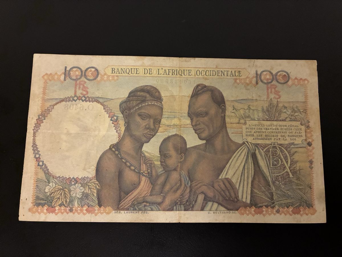 Banconote: 100 Francs 1948 – Usato da Dällikon venduto da Woldbanknoten 2