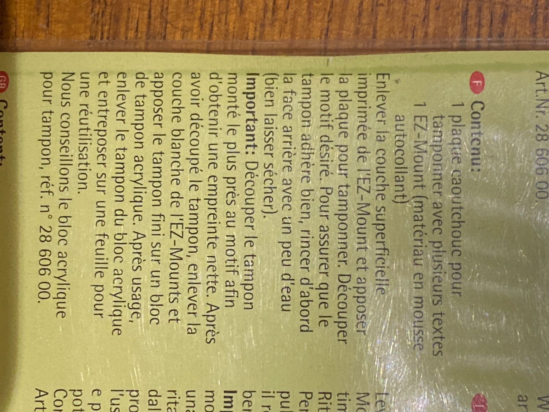 Stempel: tampon stempel – Neu und originalverpackt aus Lajoux JU von Briard0 4