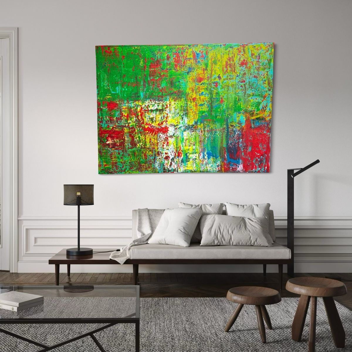 Gemälde: Original Gemälde, abstrakte Kunst, 190 x 140 cm – Neu und originalverpackt aus Berikon von nimmo 9