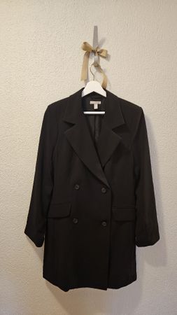 Schwarzer Damenblazer/Kleid von H&M, Grösse M