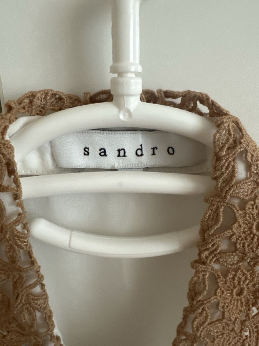 Sandro Camicette: Sandro Blouse white lace collar size 1 – Usato da Binningen venduto da can_s2yh 1