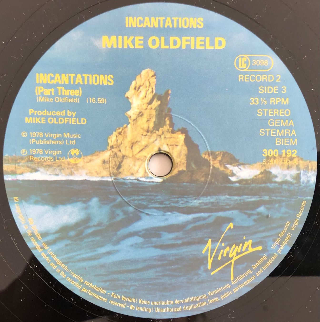 Schallplatten: MIKE OLDFIELD - INCANTATIONS – Gebraucht aus Poliez-Pittet von Newtown-Records 3