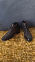Cuoio Stiefeletten dunkelbraun Gr. 38 Made in Italy