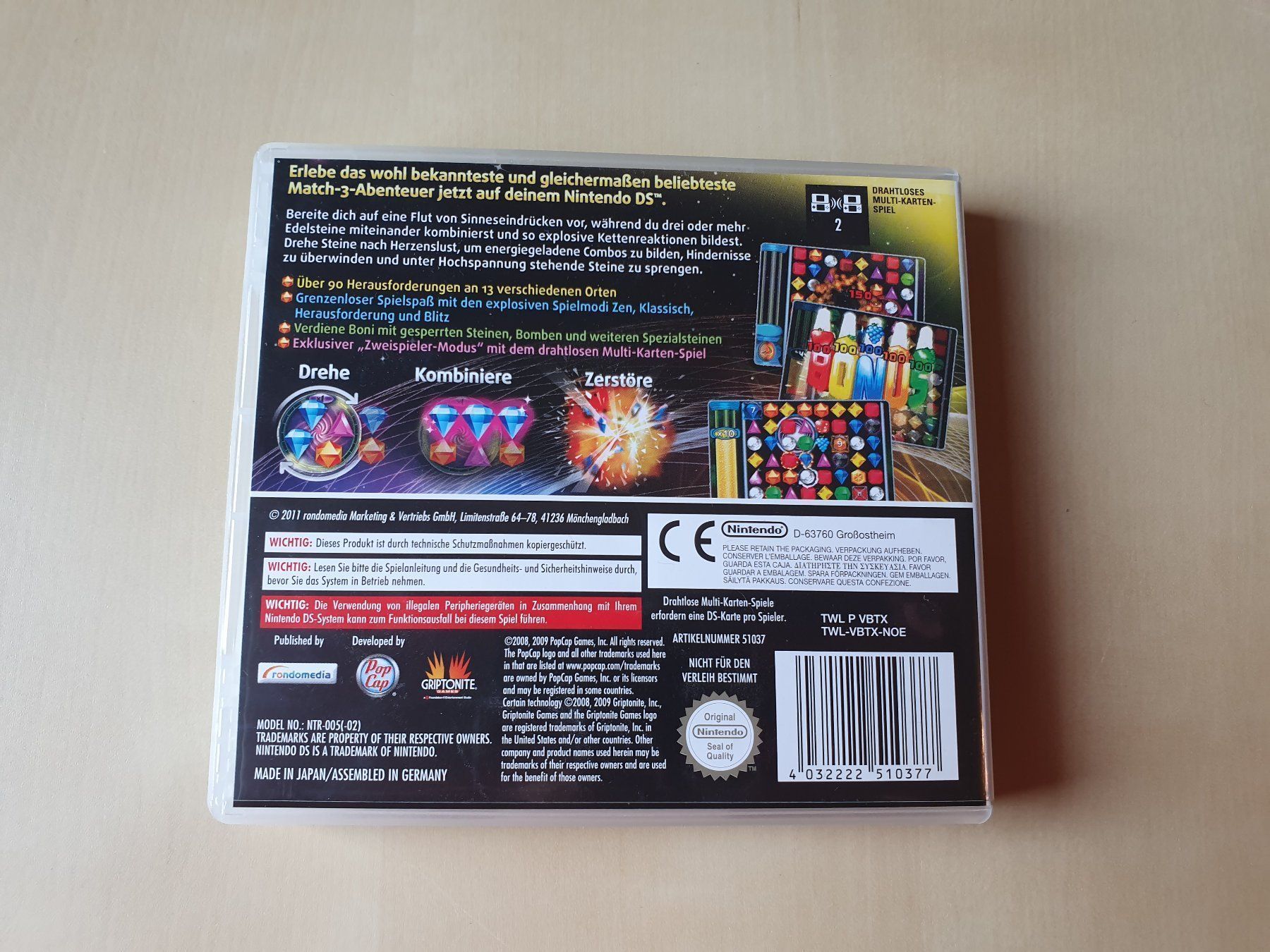 Nintendo Spiele: Bejeweled Twist – Gebraucht aus Stansstad von collectorsshop 1
