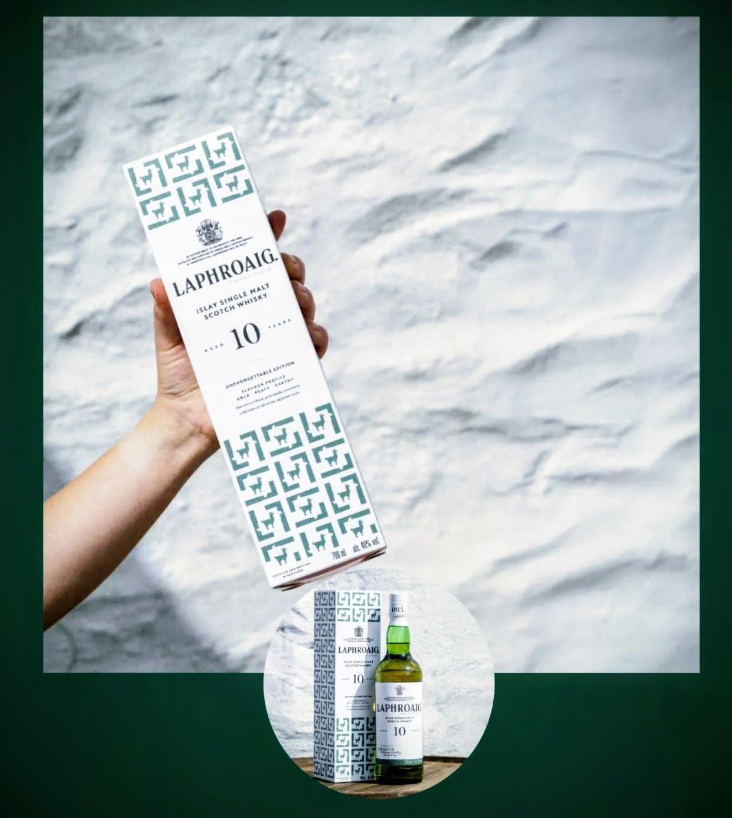 Laphroaig Spirituosen: Laphroaig: Die Unforgettable Edition 10 Year Old – Neu und originalverpackt aus Zürich von Incap