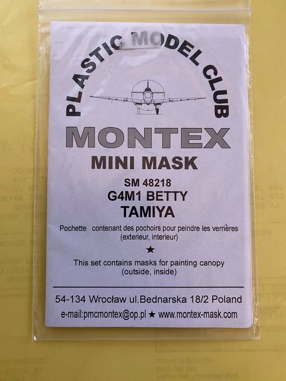 1/48 MITSUBISHI G4M1 BETTY MINI MASK SET FOR TAMIYA | Kaufen auf Ricardo