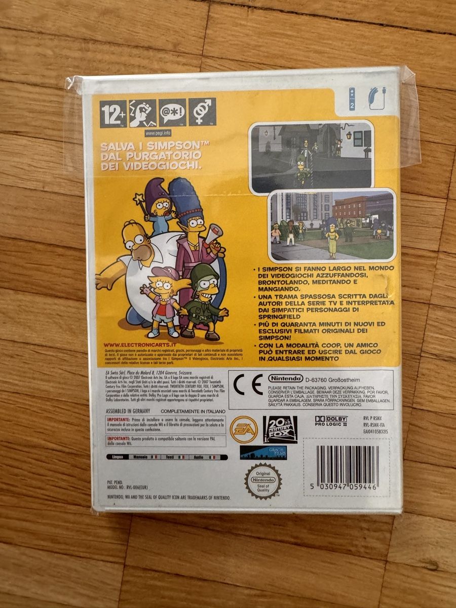 Nintendo Giochi: Simpsons Il Videogioco Wii – Usato da Viganello venduto da Lolland_7 1
