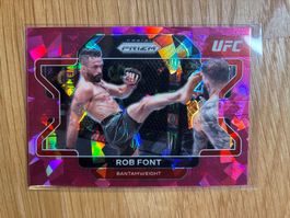 Panini Prizm UFC Rob Font Pink Cracked Ice