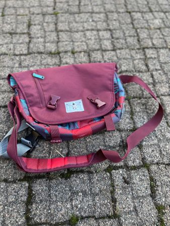 Retro CHIEMSEE Umhängetasche – bordeaux/bunt