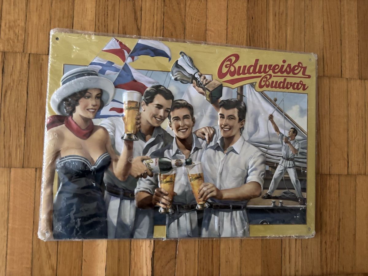 Schilder: 3 Werbe Blechschilder Nostalgie Nivea Budweiser Maggi – Neu (gemäss Beschreibung) aus Zürich von enjoyxvintage 1