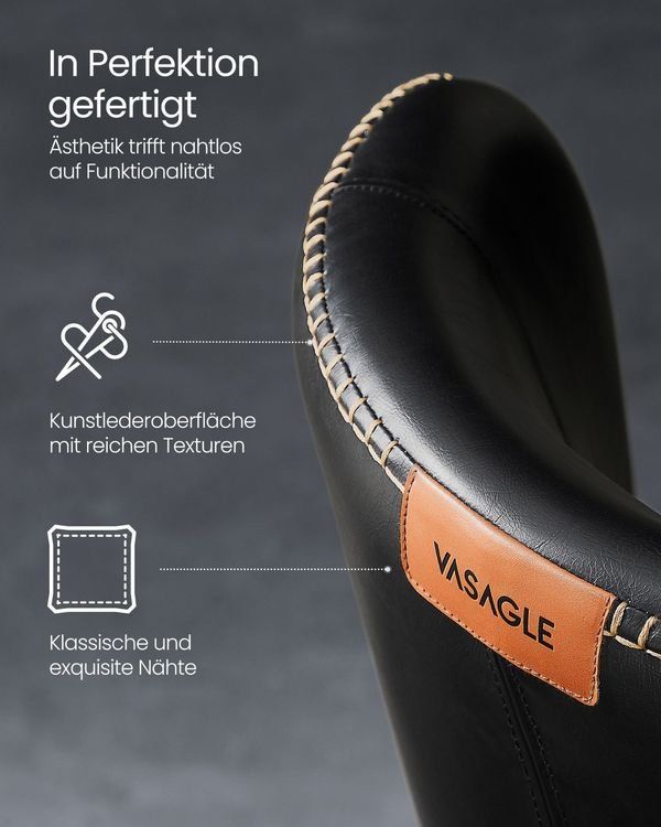 Sedie: Esszimmerstühle 2er Set Kunstleder Mid-Century ECCO – Nuovo e nell'imballaggio originale da Lachen SZ venduto da MAMORU-MOEBEL 2