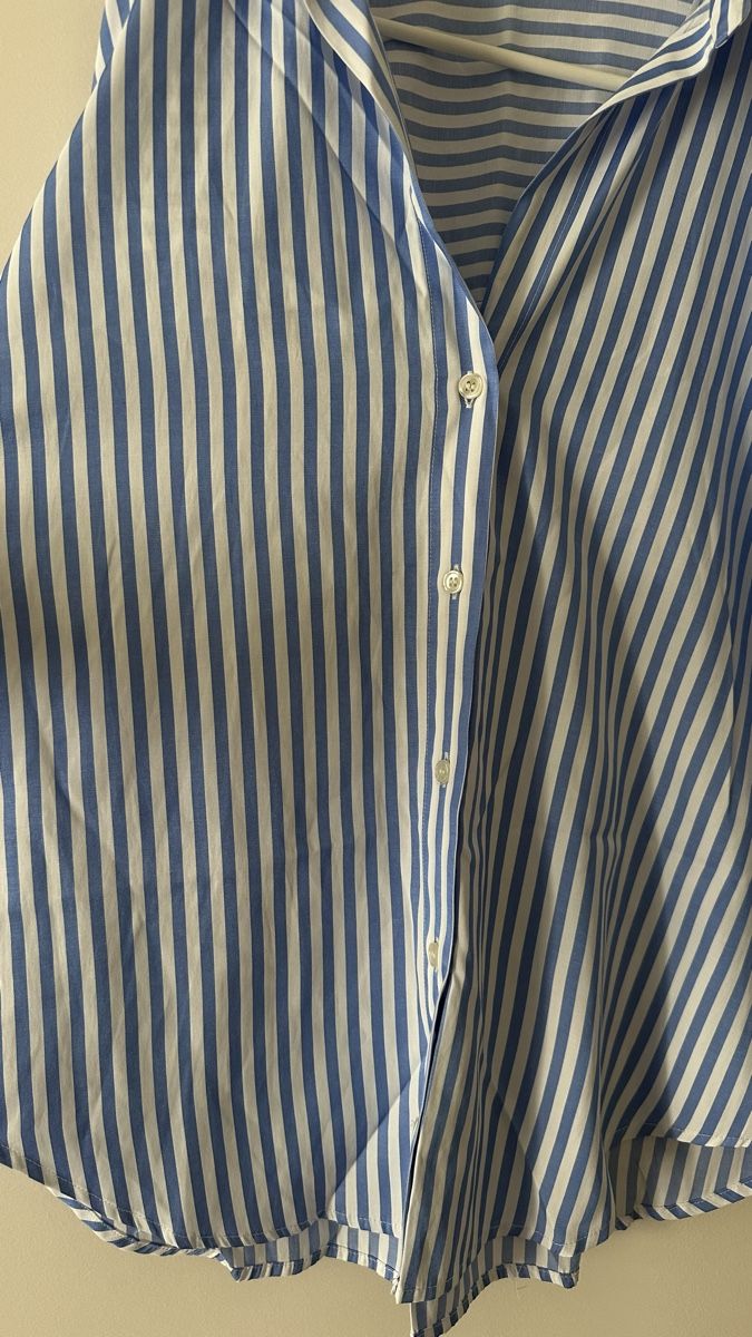 Zara Blusen: Zara Bluse, gestreift, hellblau/weiss, Gr. S- Sommerlich! – Gebraucht aus Sargans von dia_xw6j 2