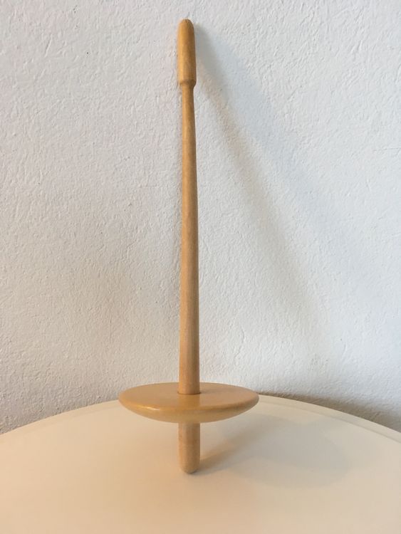 Türkische Spindel Aus Holz - Handspindel Zum Spinnen Von Wolle & Garn