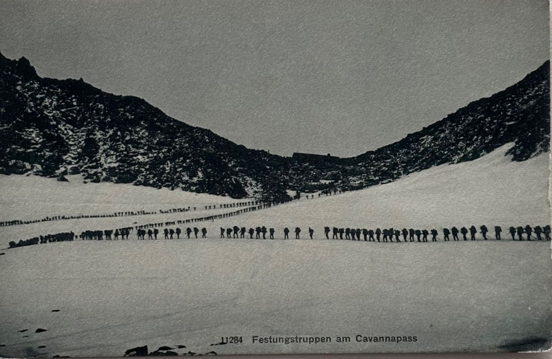 Cartoline postali: Militär, Cavannapass, Militärpatrouille – Usato da Frauenfeld venduto da Merk52