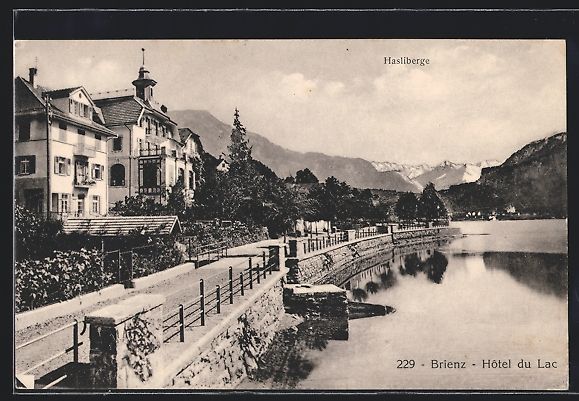 Cartoline postali: AK Brienz, Hotel du Lac, Hasliberge – Usato da Berlin venduto da bartko-reher