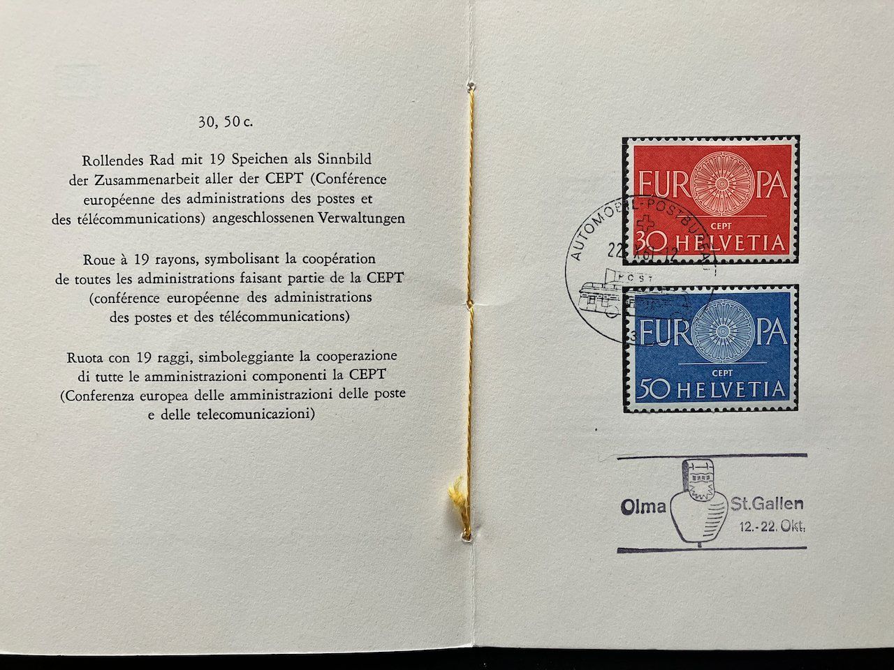 Tutti i francobolli: 4 PTT-Bögli 1961-69 – Usato da Nesslau venduto da zueri6 1