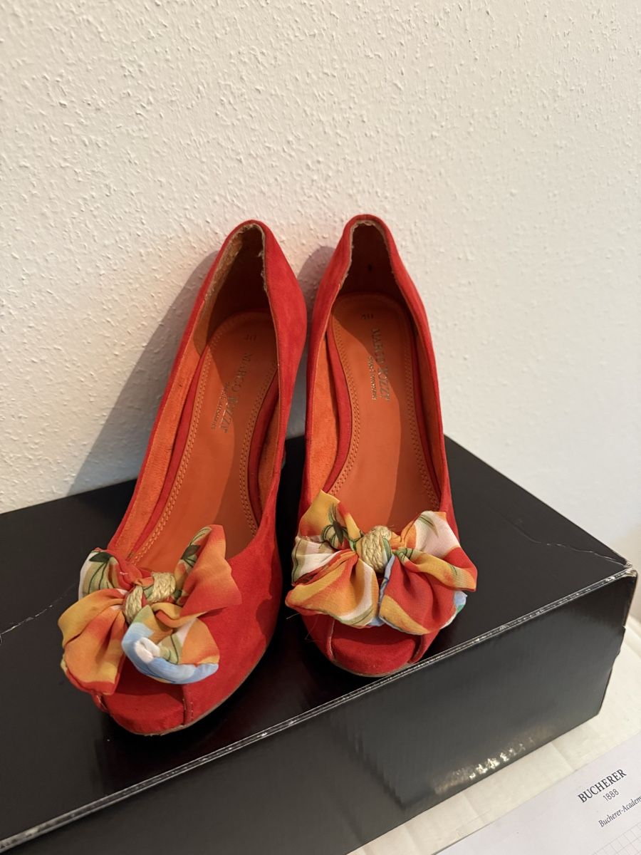 Scarpe da donna: Peep-Toe-Pumps rot Grösse 40 Marco Tozzi Pumps – Usato da Meggen venduto da edwardcallan 5
