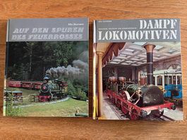 2 bebilderte Bücher"Dampflokomotiven"1969 & "Feuerrosse"1972