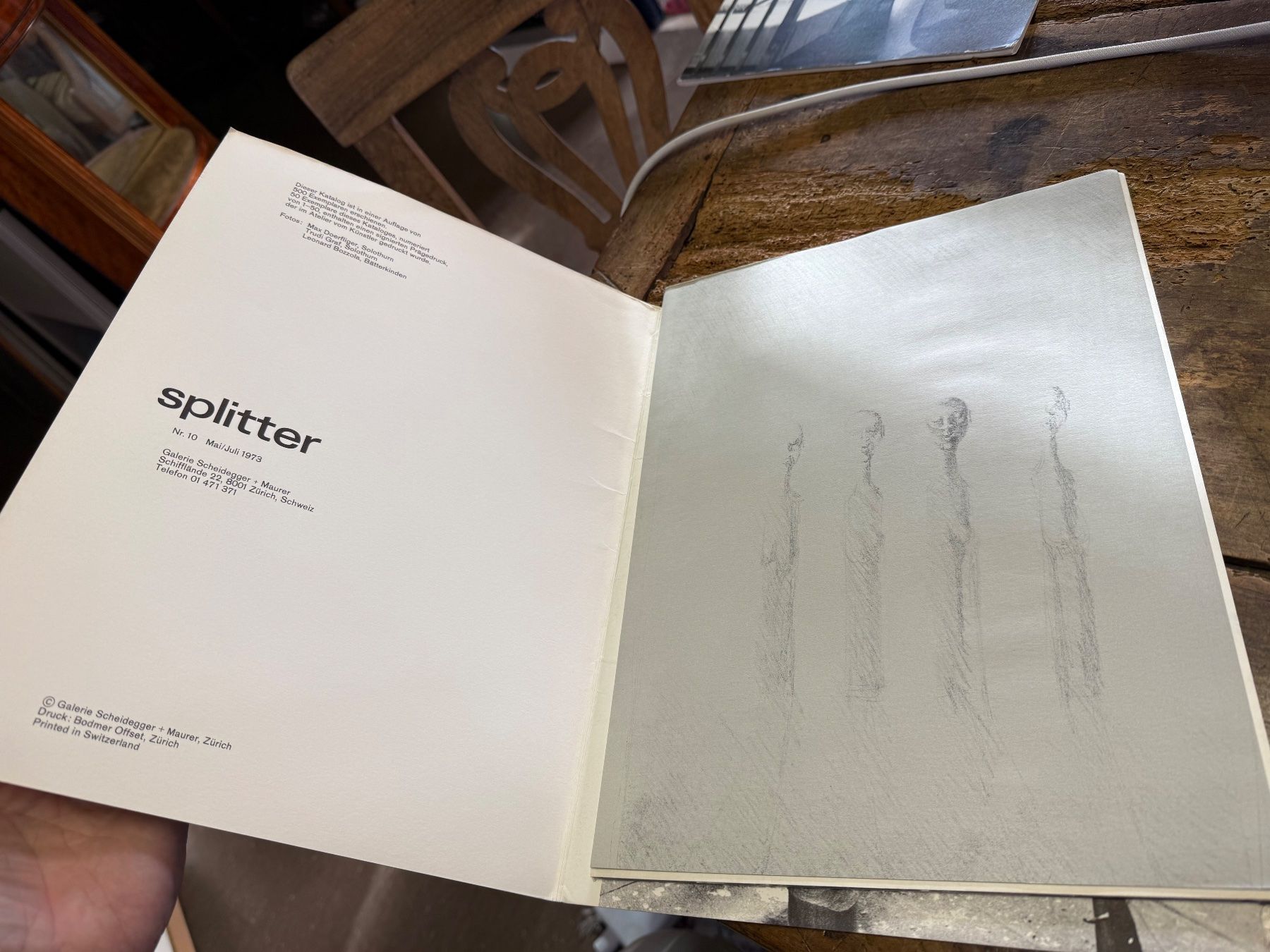Libri: Schang HUTTER Splitter 1973 – Usato da Bern venduto da Jwpm66 1
