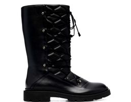 Bally Stiefel mit Schnürungsimitation Gesteppt,40