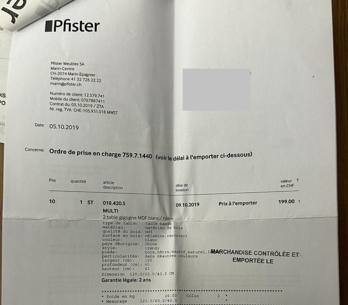 Pfister Tavoli: 2 tables gigogne MDF blanc – Usato da Boudevilliers venduto da sal_fd66 2