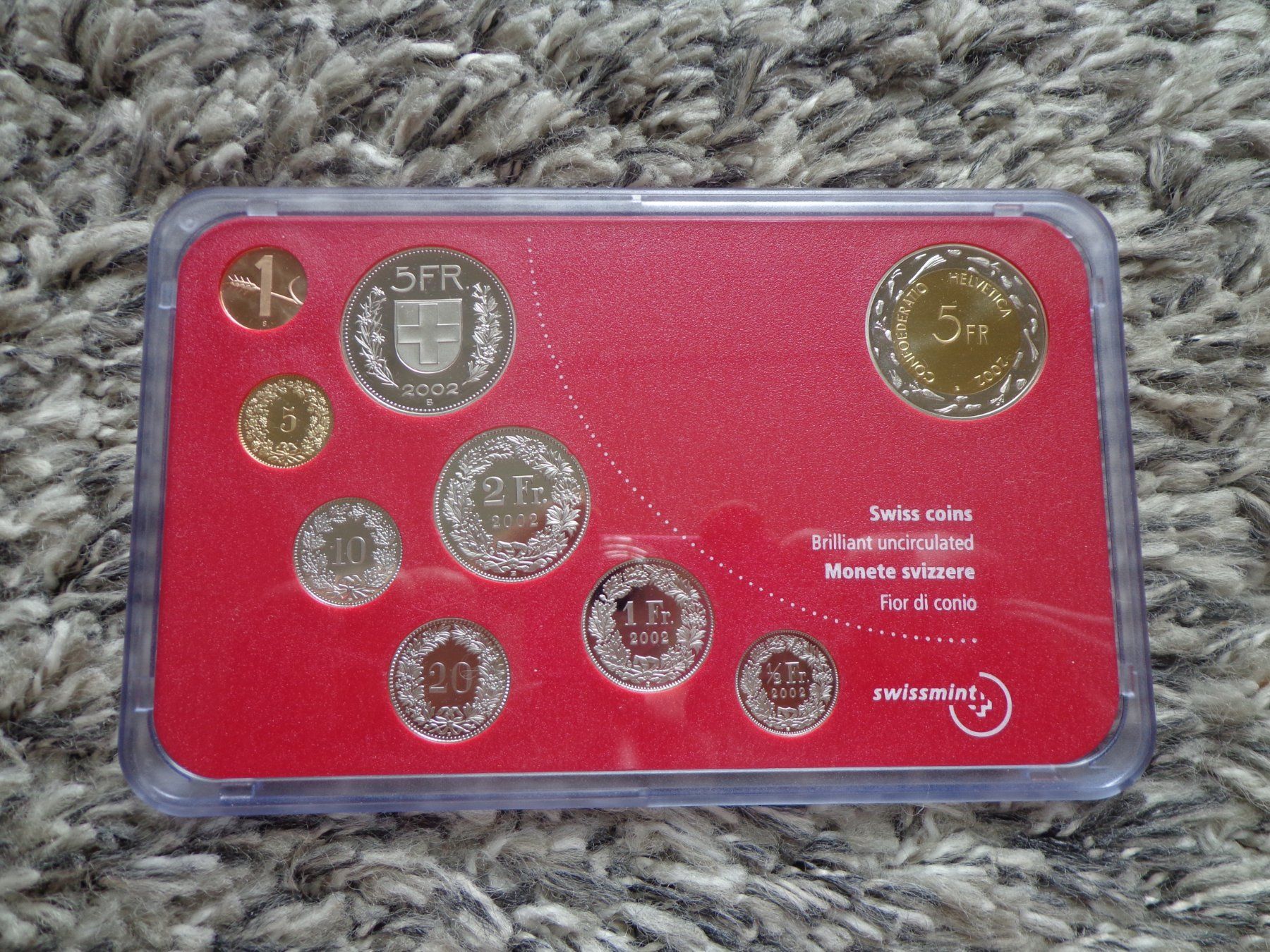 Alle Münzen: Münzsatz 2002 Escalade Genève Stempelglanz – Neu und originalverpackt aus Pully von UCA01 1