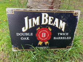 JIM BEAM Metall Vintage Blechschild NEU !1 Pcs