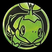 Pokémon Coin Collection Vol.2: Green Mirror Foil Chelast Mün