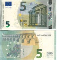 5 Euro SD Italien  printe S002 signatur drache unc