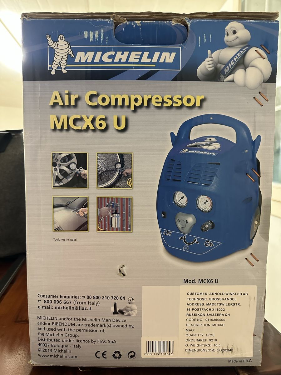 Michelin Compresseurs: Michelin Air Compressor MCX6 U 6Ltank new – D'occasion à Nuerensdorf par Sagnak007 3