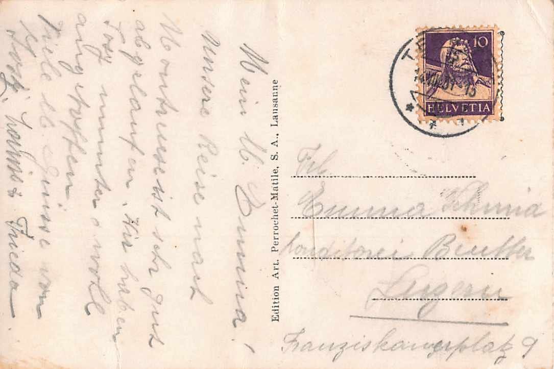 Cartoline postali: NEU: uralte Ansichtskarte TERRITET 1931, ab 1.-- – Usato da Lufingen venduto da SchnaeppliCorner 1