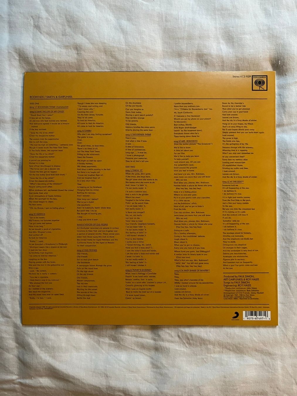 Dischi in vinile: Simon & Garfunkel – Bookends, 2018 vinyl LP – Nuovo e nell'imballaggio originale da Effretikon venduto da ChrisLamberger 1