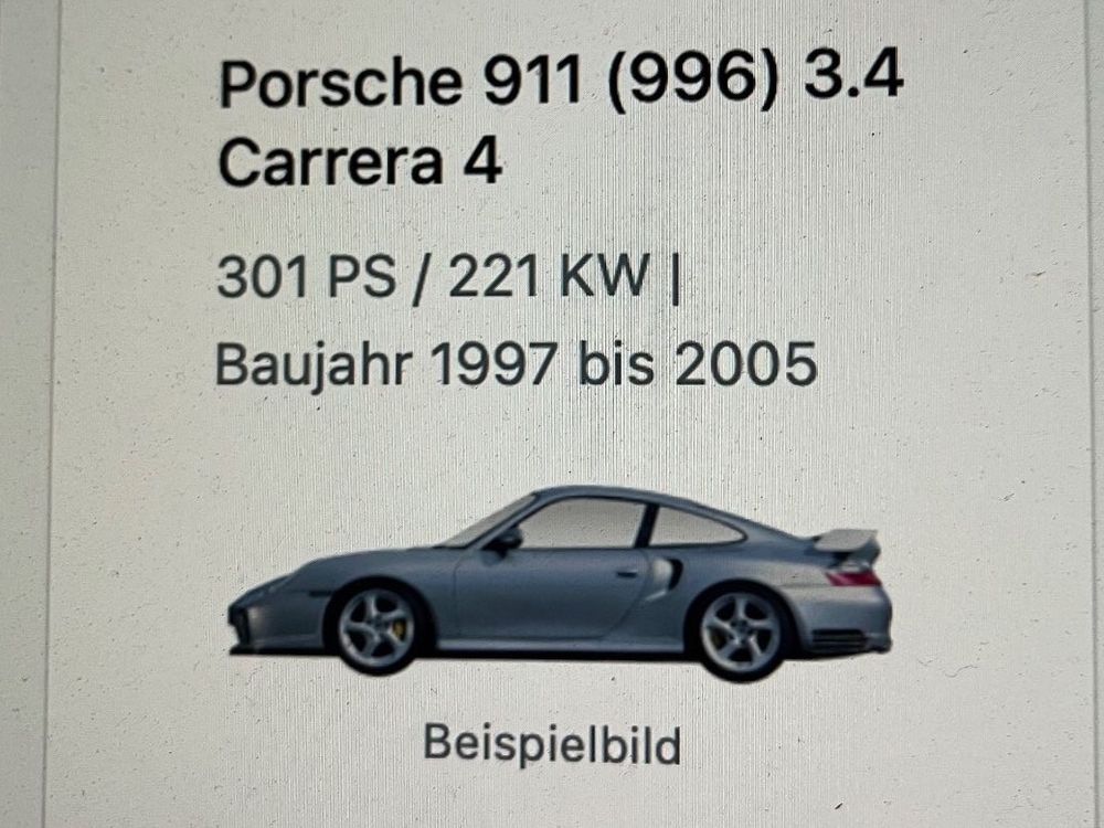 Porsche 911 4 996 Cabriolet & Hardtop günstig zu verkaufen