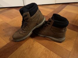 Winterstiefel braun Gr. 43, gefüttert, gebraucht