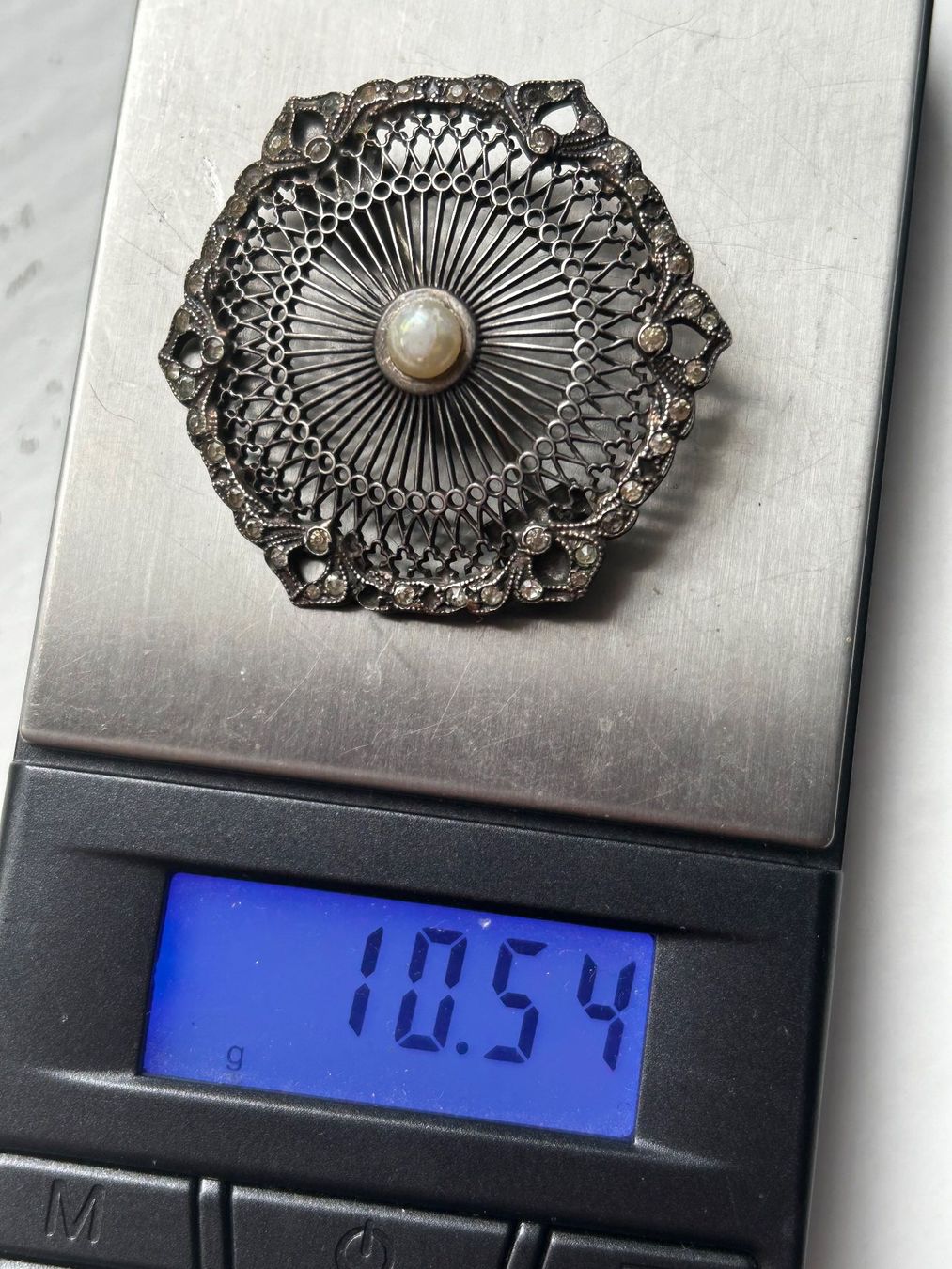 Broches & Aiguilles: Antike Silber Brosche, Filigran, Perle – D'occasion à Dittingen par Bellevista 9