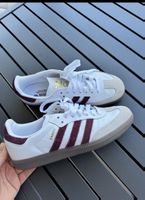 Adidas Samba OG, white & burgundy, size 38 (EU)