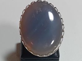 ring antiksilber mit echt achat,,,glanzig