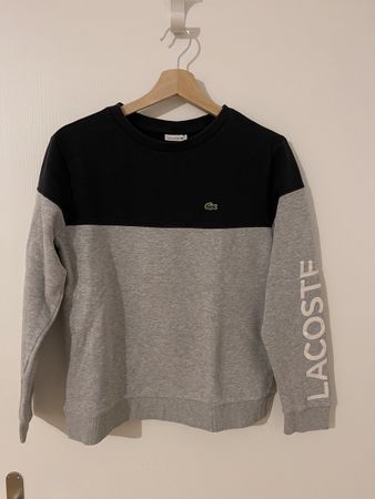 Lacoste pullover, Gr. S, schwarz/grau, Top Zustand, y2k