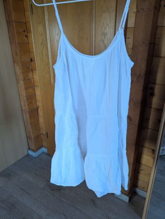 H&M summer dress white M
