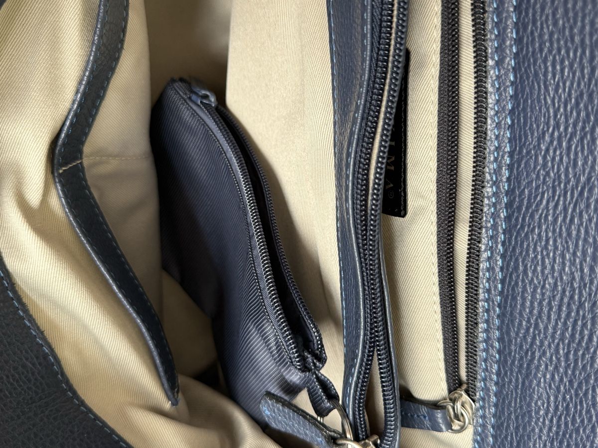 Borse:  MAXIMA Milano Ledertasche, dunkelblau – Usato da Zürich venduto da Elena_8 8