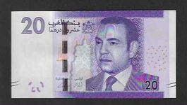 Morocco  20  Dirhams  2012  Bankfrisch