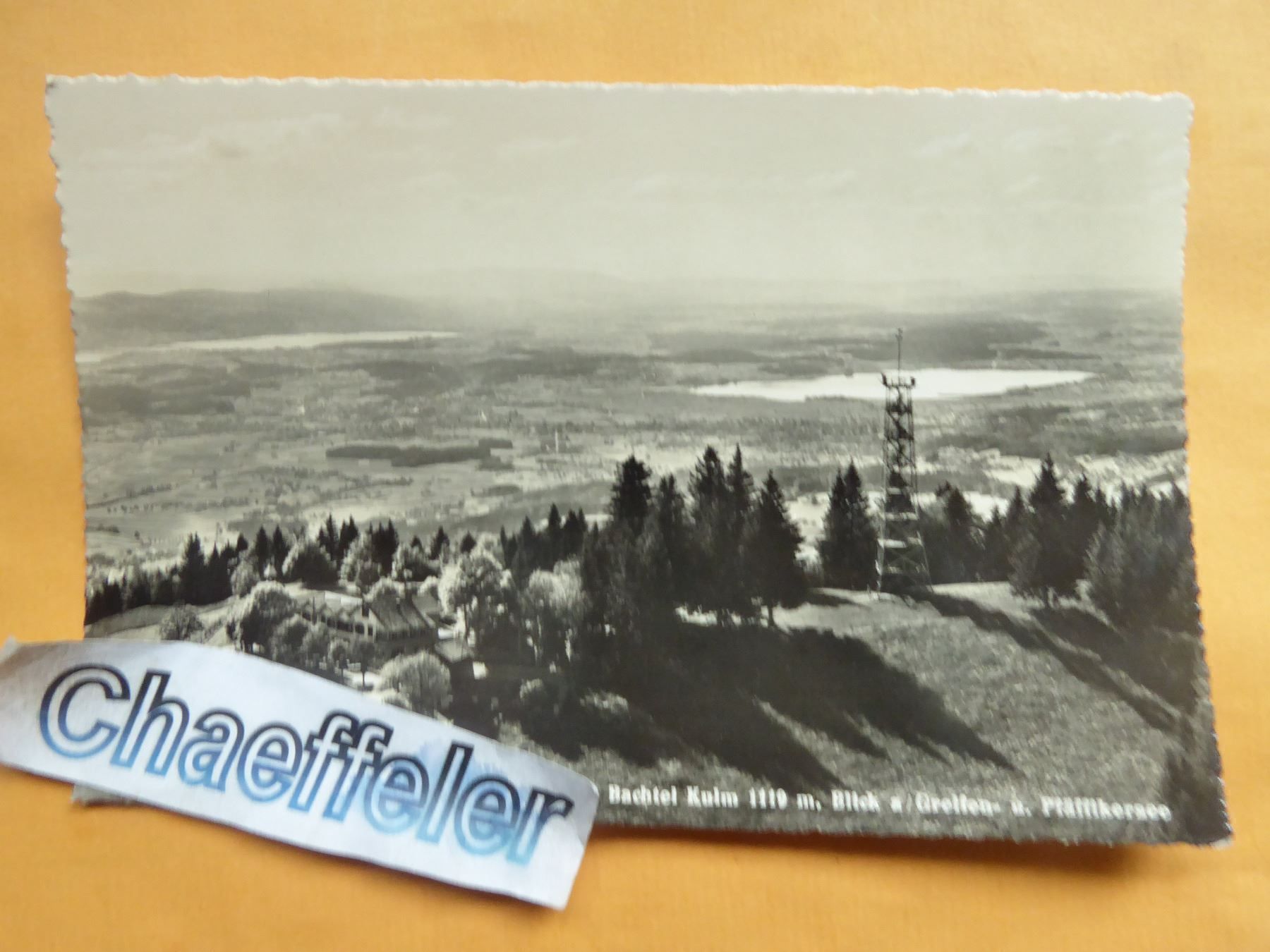 Ansichtskarten: Bachtel Kulm m. Blick a/Greifen u. – Neu (gemäss Beschreibung) aus Zürich von Chaeffeler