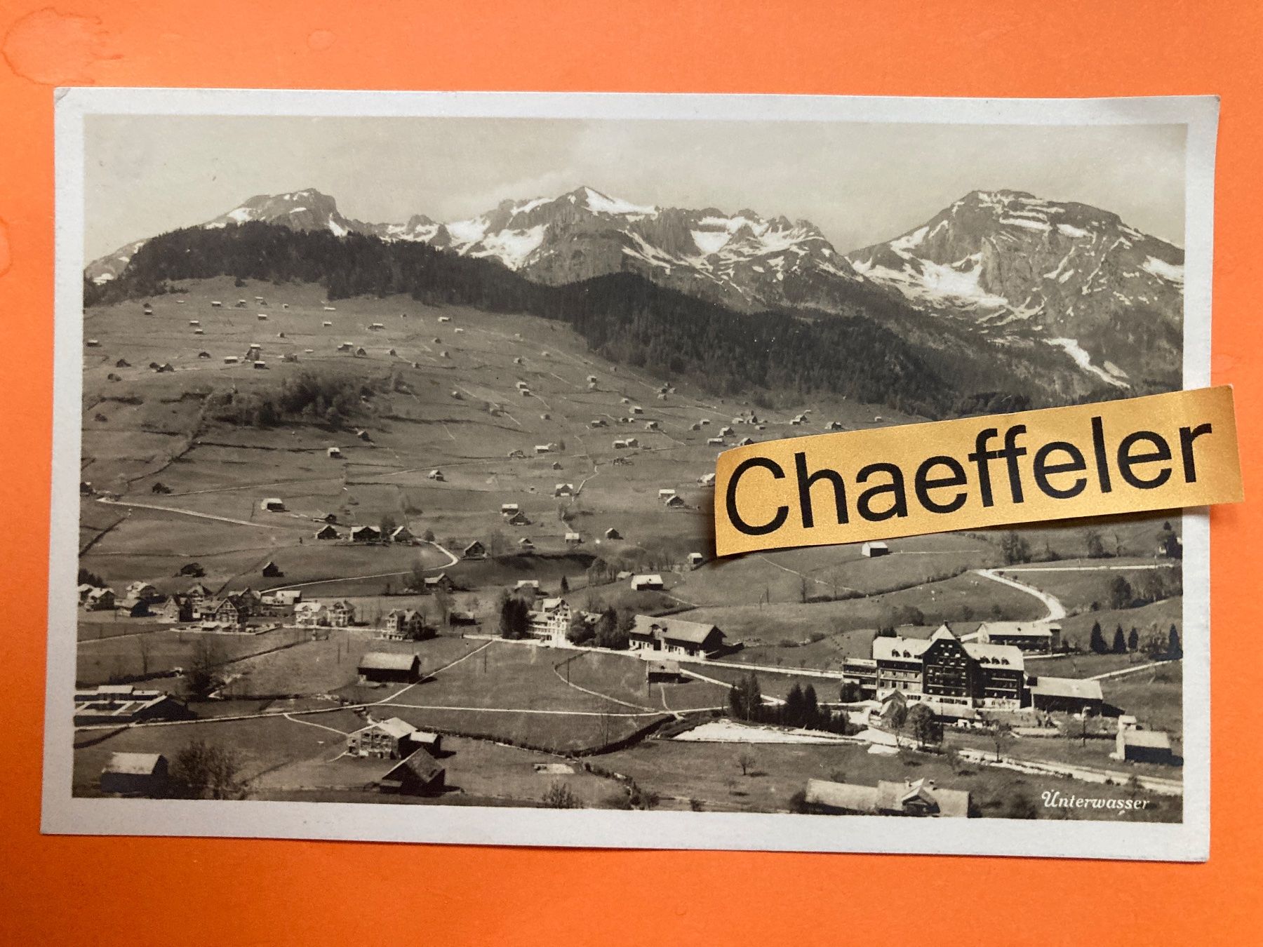 Cartoline postali: 1927 Unterwasser – Usato da Zürich venduto da Chaeffeler