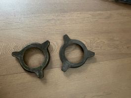 2 Stk.JAGUAR Central-Radmuttern Löse-Ringe von Engl.Oldtimer