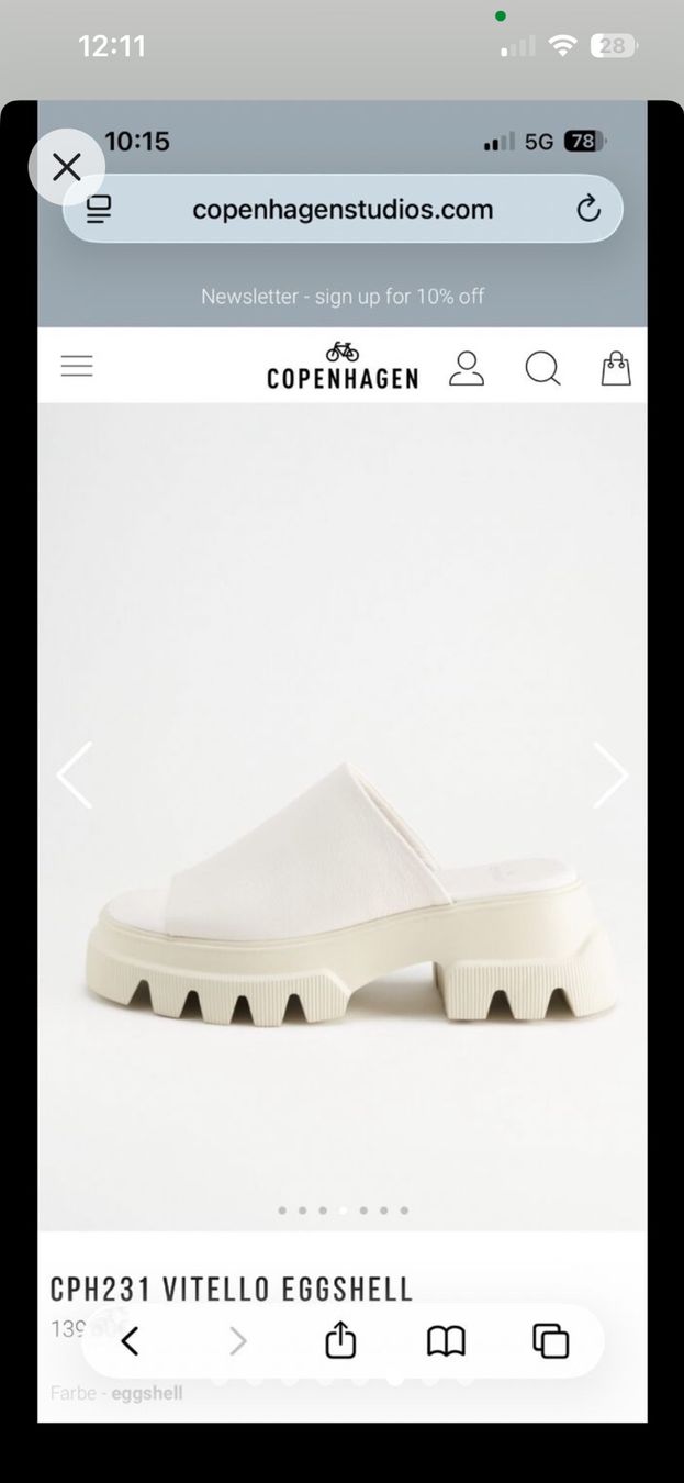 Copenhagen Scarpe da donna: Copenhagen Studios CPH231 Sandalen, vitello eggshell -Gr. 38 – Usato da Muralto venduto da eva_bjp2 4
